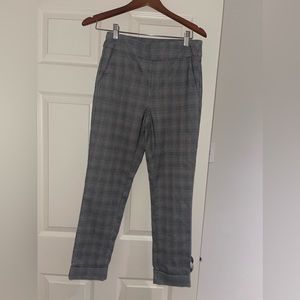 Tribal cuffed printed trousers, great work pants